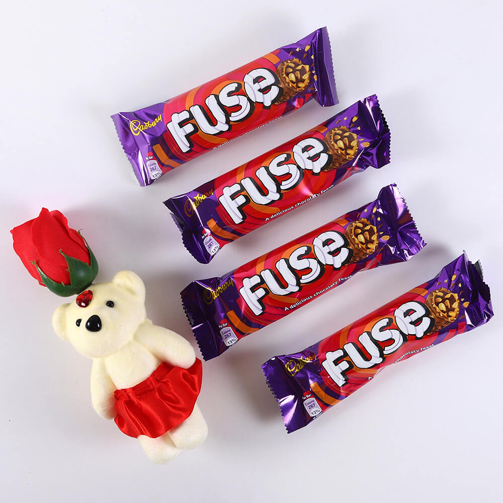 Fuse Chocolates and Red Rose Teddy
