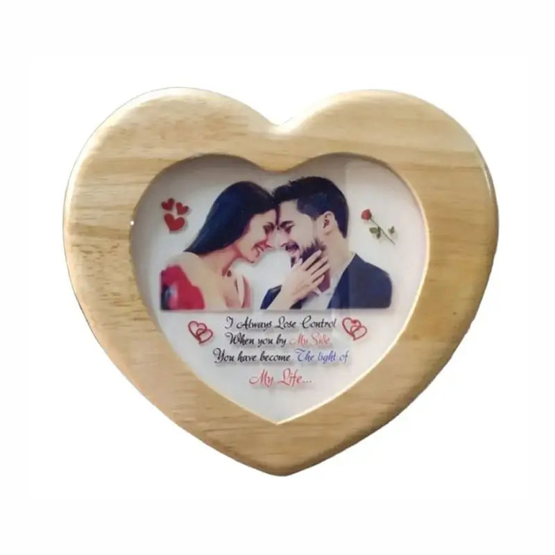 Heart-Shaped Couple Photo Frame