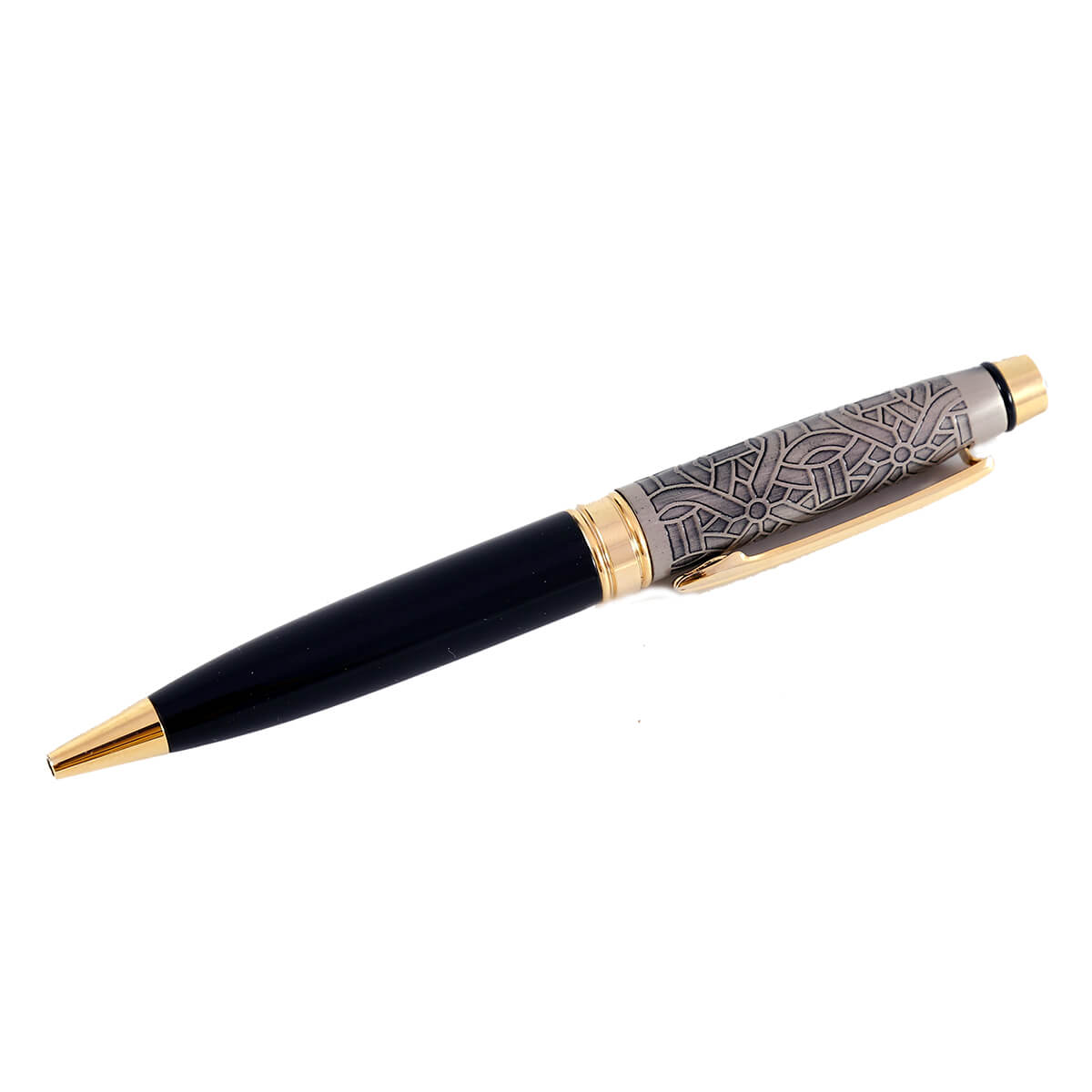 Black and Gold Patterned Name Pen