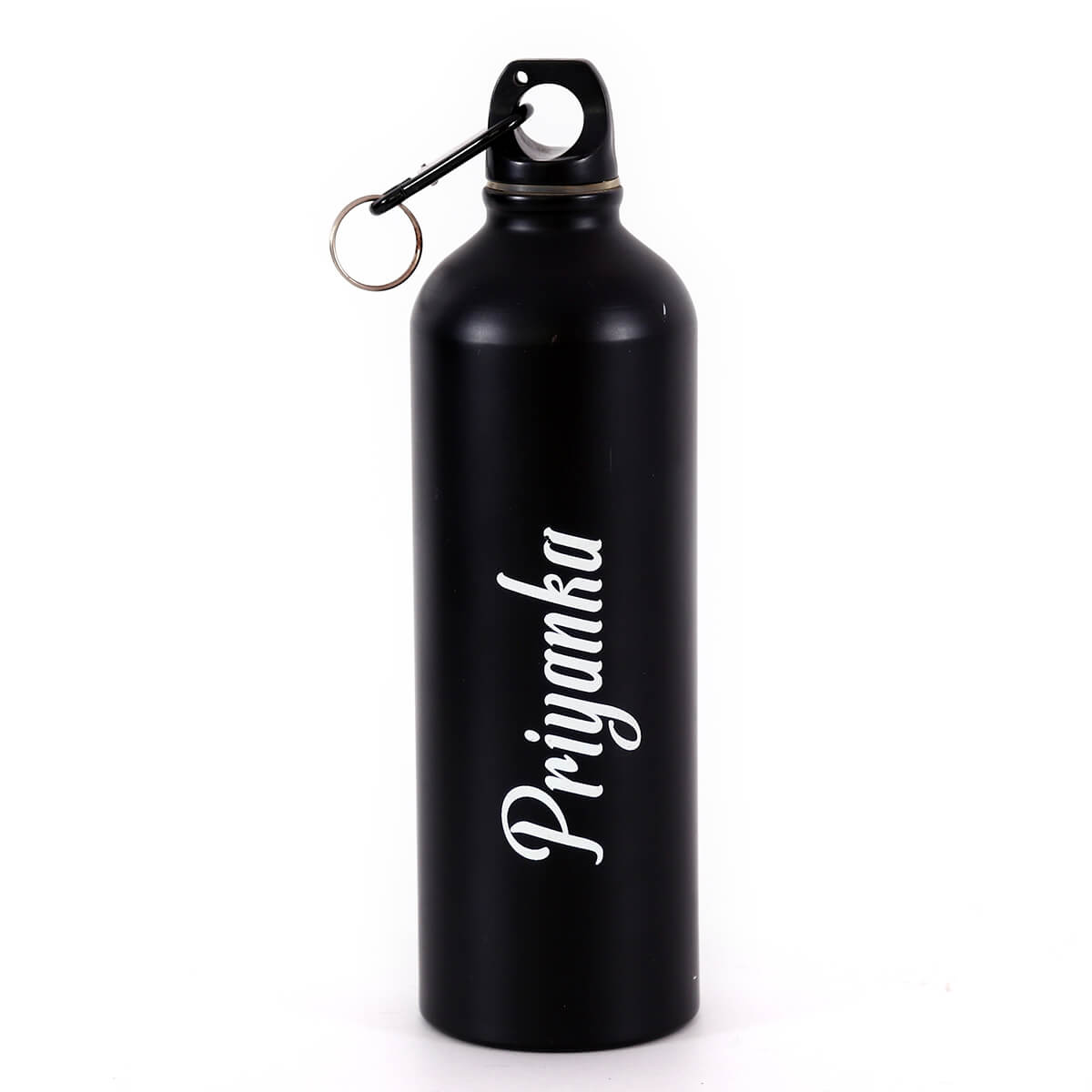 Black Carabiner Name Bottle