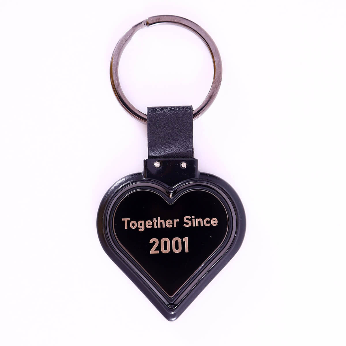 Together Since Heart Keychain