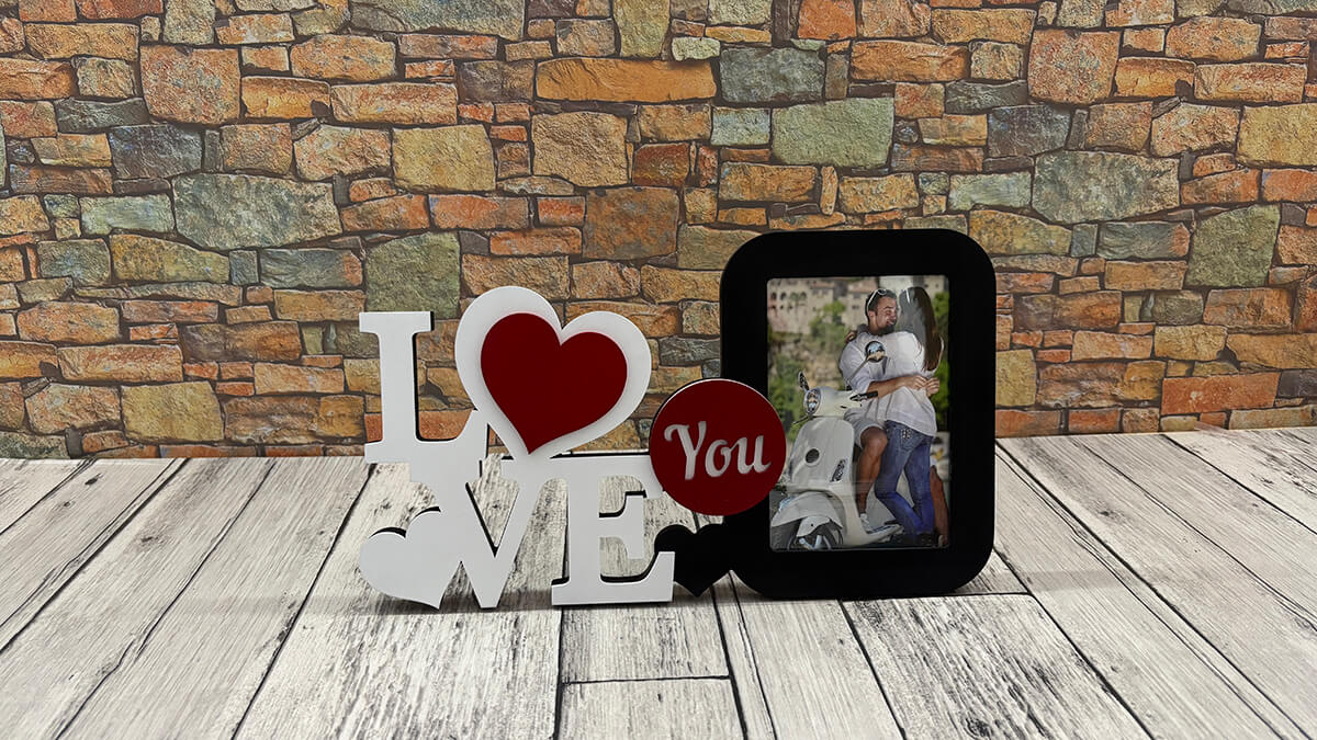 I Love You Table Photo Frame