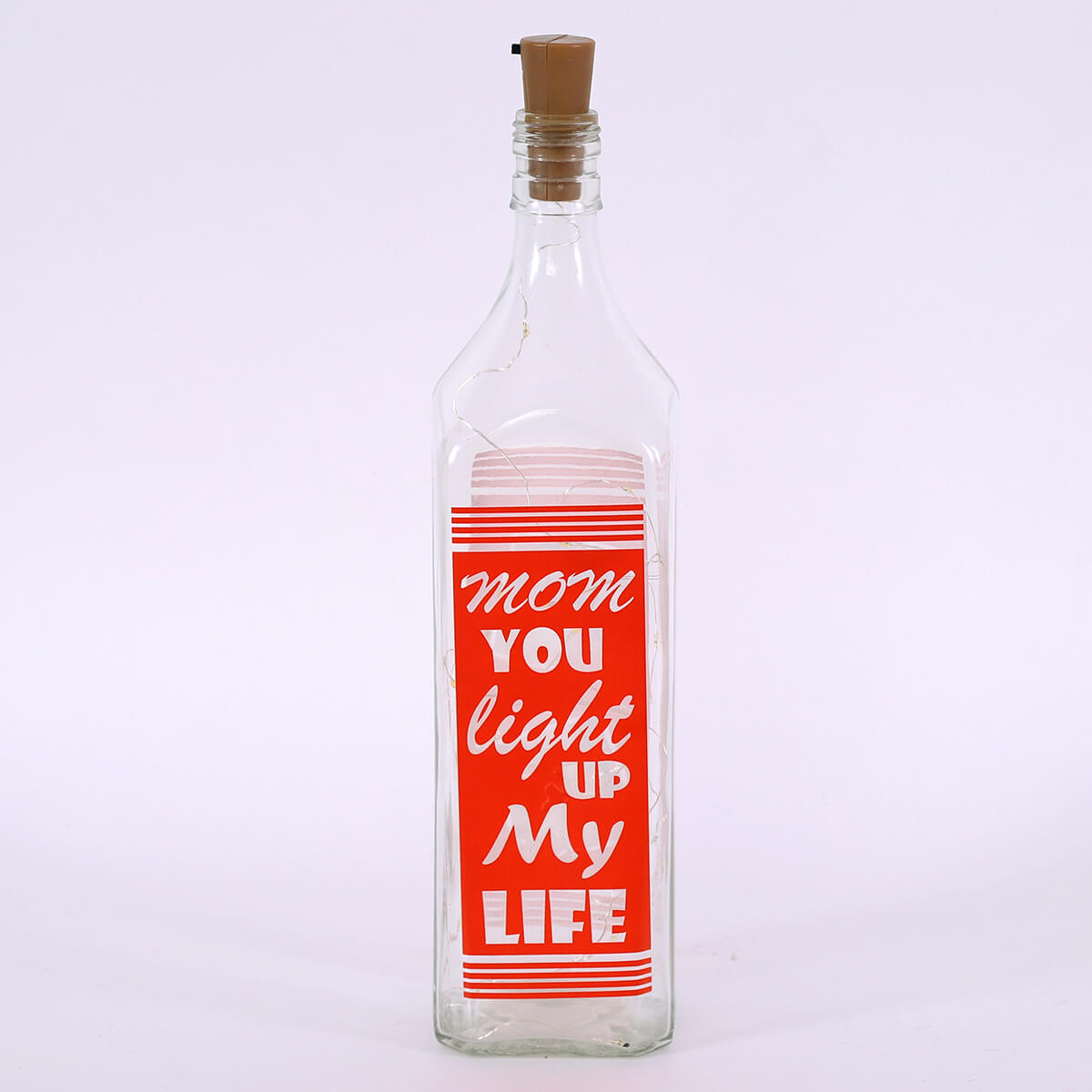 You Light Up My Life Glass Bottle