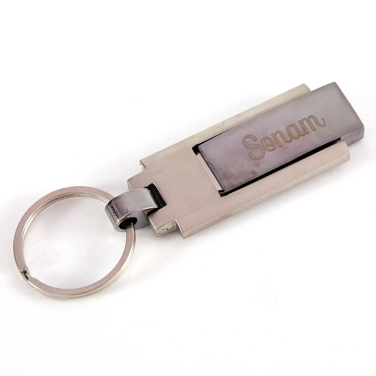 Silver Ring USB Keychain