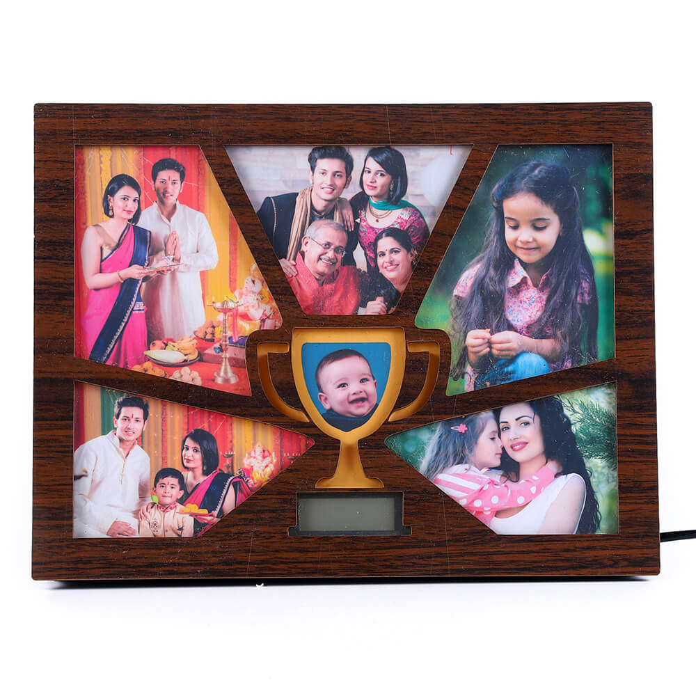 LED Heart Collage Photo Frame