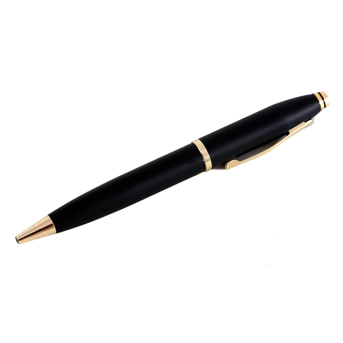 Black and Gold Curved Name Pen