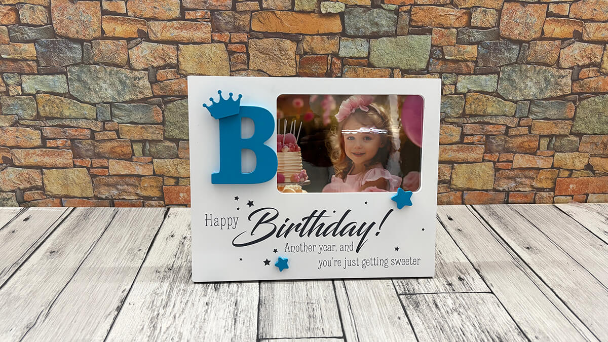 Birthday Message Photo Frame