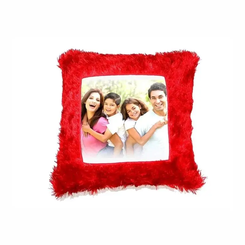 Red Personalized Photo Cushion
