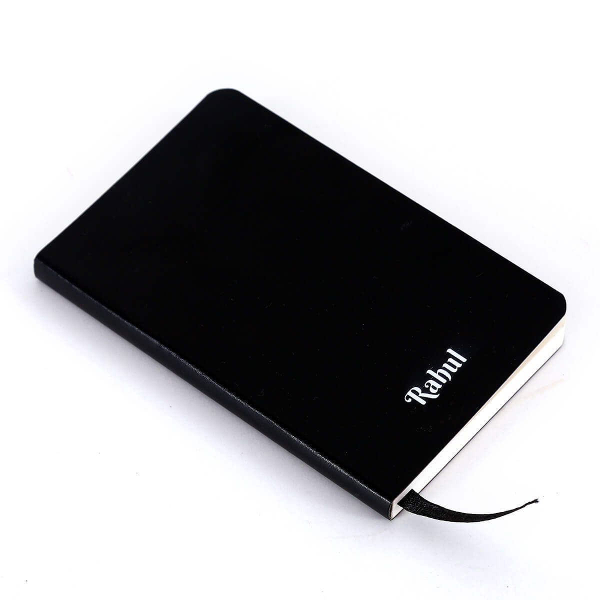 Black Rounded Name Diary