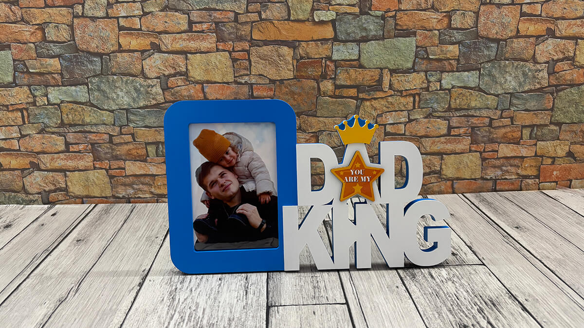 Dad King Photo Frame