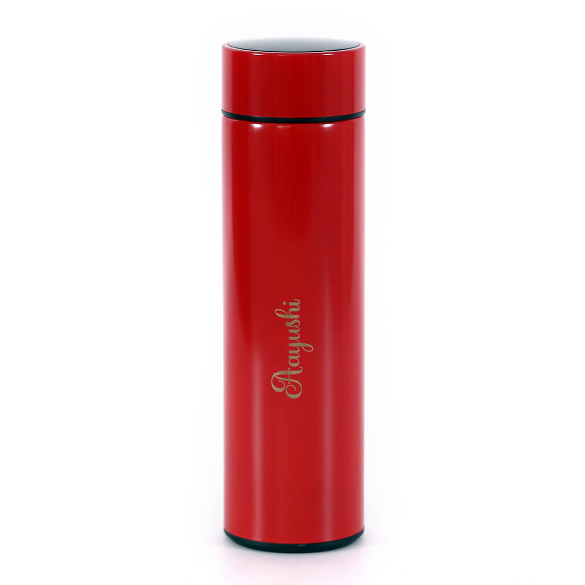 Personalized Red Stainless Steel Vacuum Flask with Tea Infuser